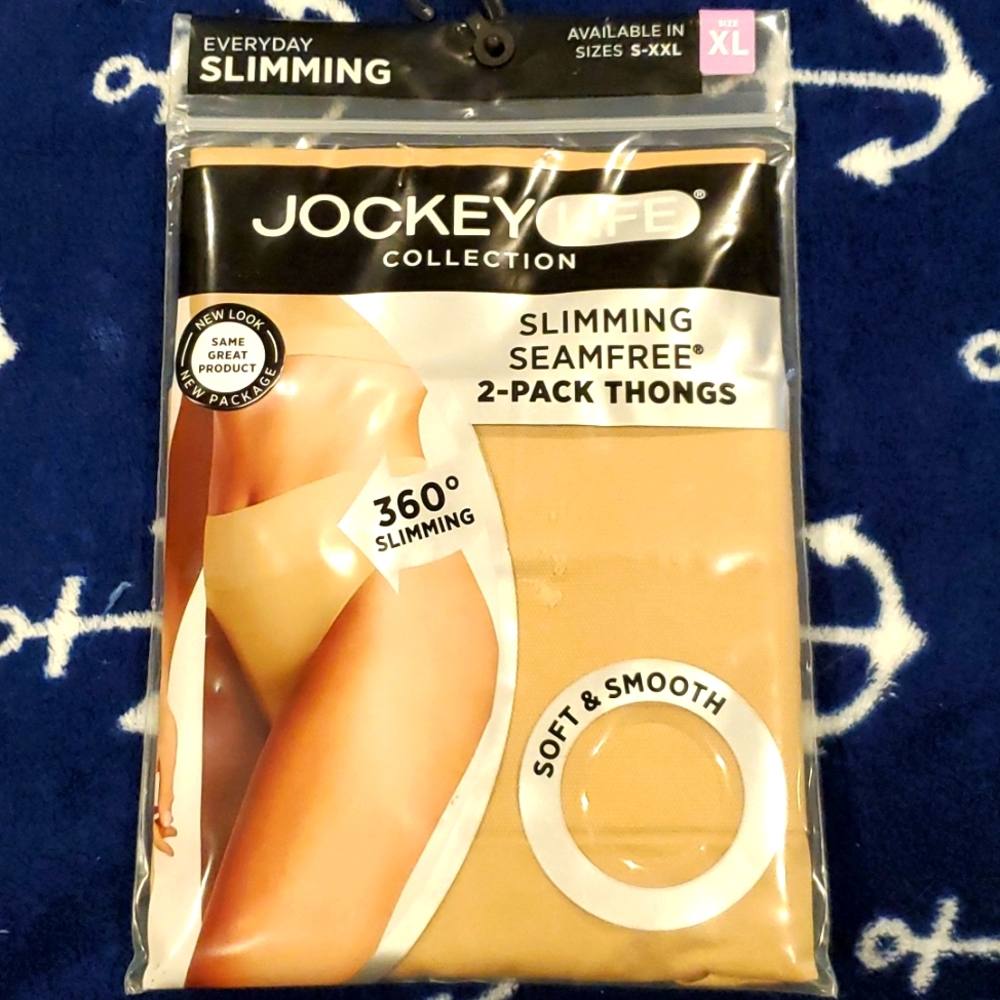 NEW Slimming Thongs. 2 pack JOCKEY seamfree